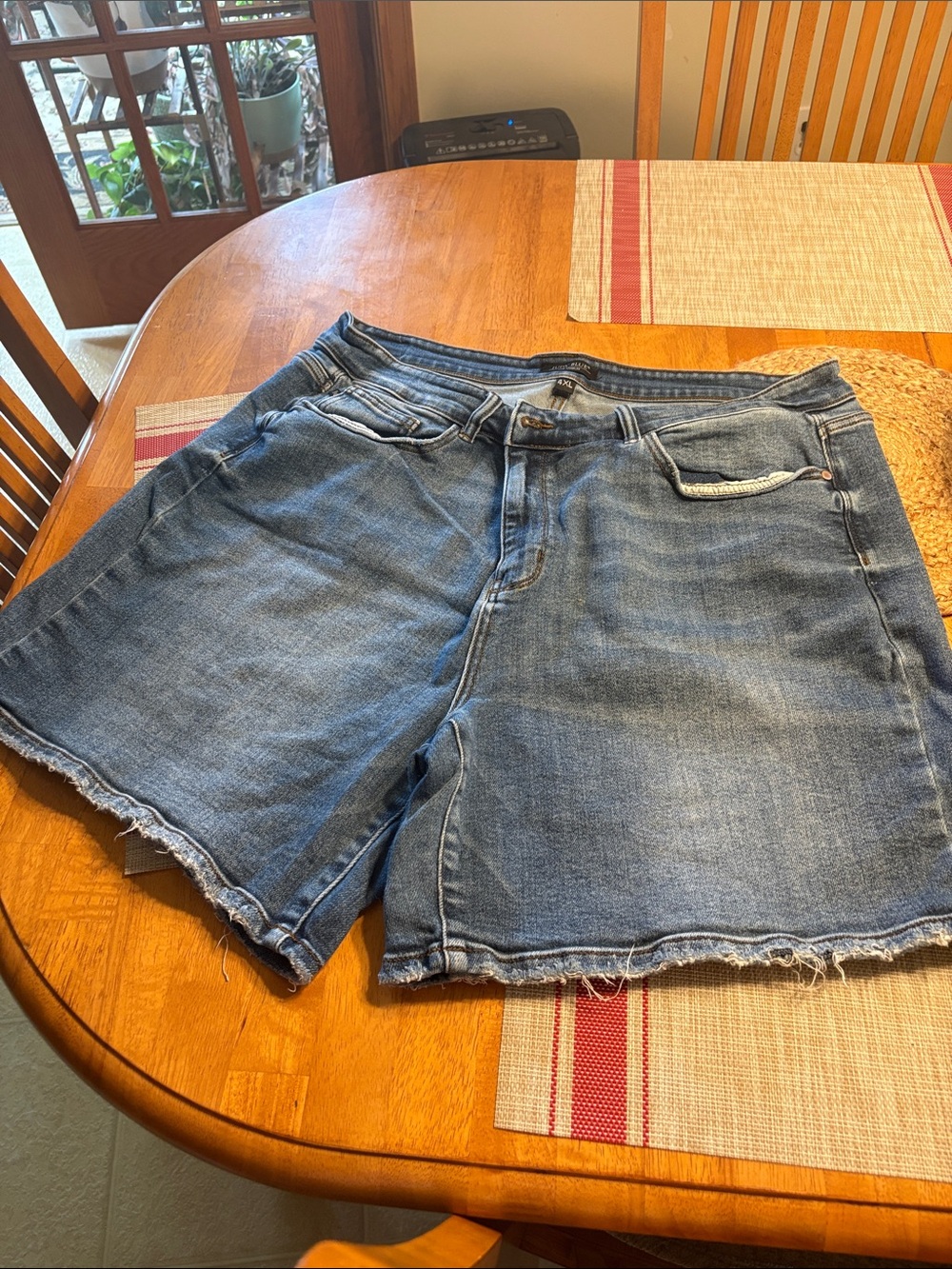 Women's Blue Denim Cutoff Shorts